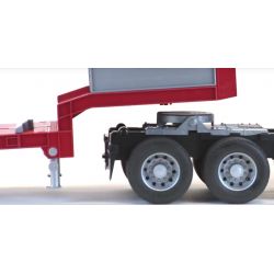 Scania R-Series LKW lastbil med trailer och Catterpillar Bulldozer. Bruder. 1:16
