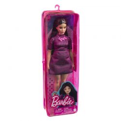 Barbiedocka Curvy Fashionista Pink Checkers