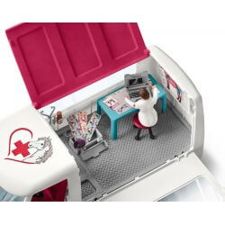 Schleich Veterinärsbil med Hanoverian föl 42370