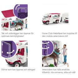 Schleich Veterinärsbil med Hanoverian Föl 42370