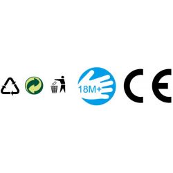 Anka vattenhjul badkarsleksak 28 cm