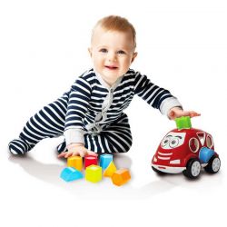 Play table with shaped car and cell phone
