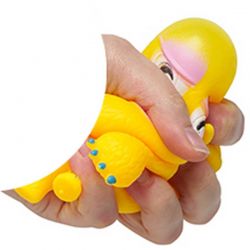 Roligt monster med ljus klämmonster mjuk