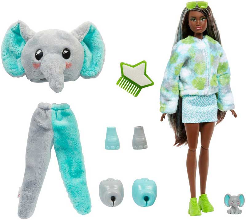 Barbie Elefant Cutie Reveal Jungle Överraskning HKP98