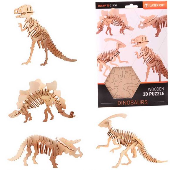 Pussel 3D Dinosaurie Plywood