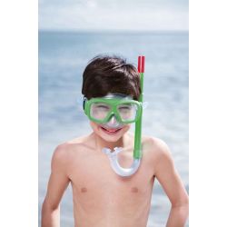 Snorkelset 7 år+ Cyklop Grön till barn Bestway
