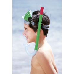 Snorkelset 7 år+ Cyklop Grön till barn Bestway
