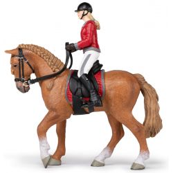Papo Irish draught med ryttare dam