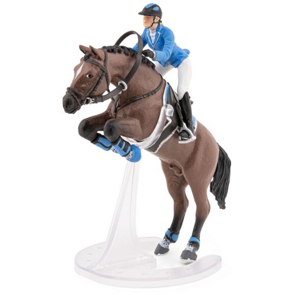 Papo Hoppande Oldenburgare med tävlingsryttare dam