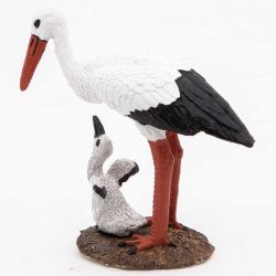Papo Stork med unge
