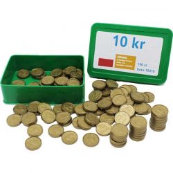 Leksakspengar 10 kr mynt 100 st