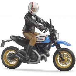 Bruder Scrambler Ducati Desert Sled motorcykel med figur 63051