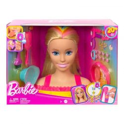 Barbie Neon Rainbow Deluxe Styling Huvud Totally Hair HMD78