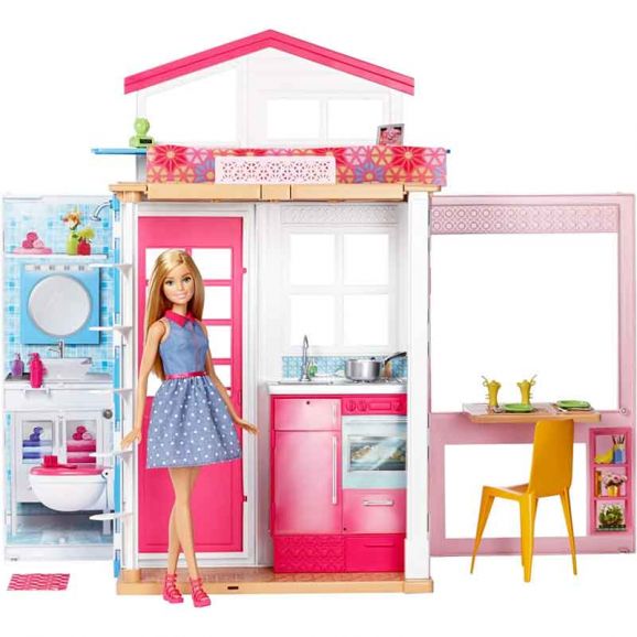 Barbiedocka med Tvåvåningshus Two storey house GXC00