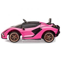 Elbil Lamborghini Sian 12 volt rosa