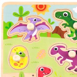 Knoppussel med figursågade dinosaurier Tooky Toy