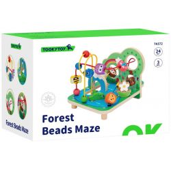 Kulbana med skogstema i trä till barn aktivitetsleksak Tooky Toy