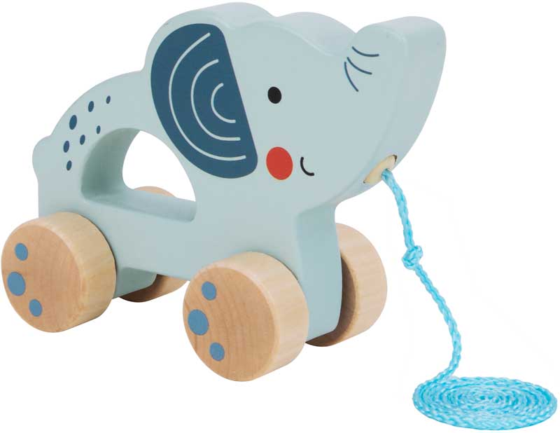 Dragleksak i trÃ¤ elefant Tooky Toy