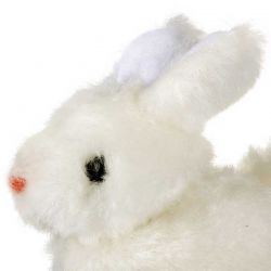 Hoppande kanin fluffig och mjuk vrid upp 7 cm leksak