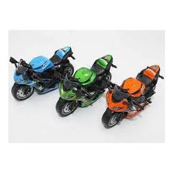 1 st. Leksaksmotorcykel med ljus, ljud och pullback-funktion 11 cm