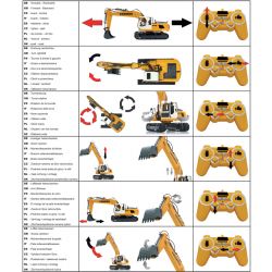 Radiostyrd Grävmaskin Liebherr R936 Jamara 1:20 - 2,4 GHz