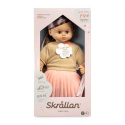 Skrållan Mörkt Hår 45 cm Taldocka