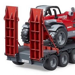 Bruder Lastbil MAN TGA Trailer och Manitou Lastare 02774