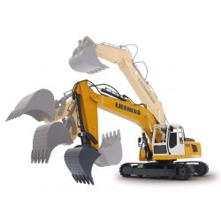 Radiostyrd Liebherr grävmaskin R936 med rivningsset Jamara 1:20
