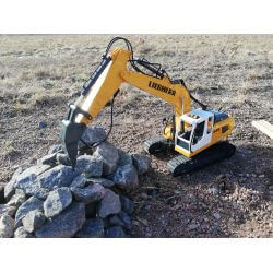Radiostyrd Liebherr grävmaskin R936 Jamara med rivningsset 1:20 - 2,4 Ghz