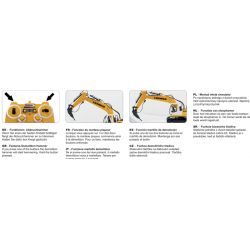 Radiostyrd Liebherr Grävmaskin R936 med Rivningsset Jamara 1:20 - 2,4 GHz