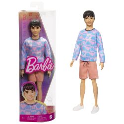 Barbie Ken Docka Fashionista Mörkt Hår NR 219 HRH24