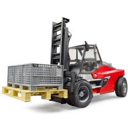 Bruder Linde HT160 Truck Staplare med pall och korgar 02513