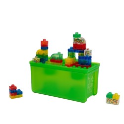 Jelly Blox Byggklossar 2-i-1 Förvaringslåda 30st