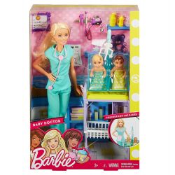 Barbie Baby Doktor Barnläkare med 2 bebisar DVG10