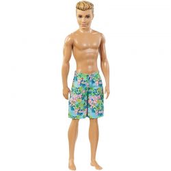 Barbie Ken Water Play Beach Docka med blommiga badshorts
