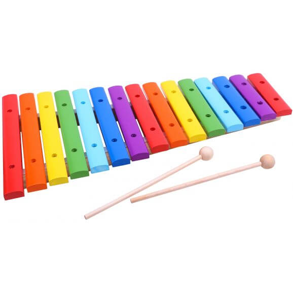 Xylofon i trä leksaksinstrument för barn Tooky Toy