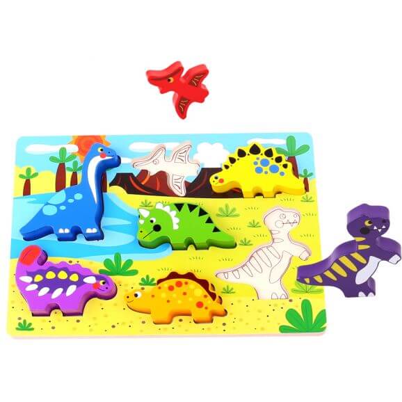 Figursågat pussel med dinosaurier Tooky Toy