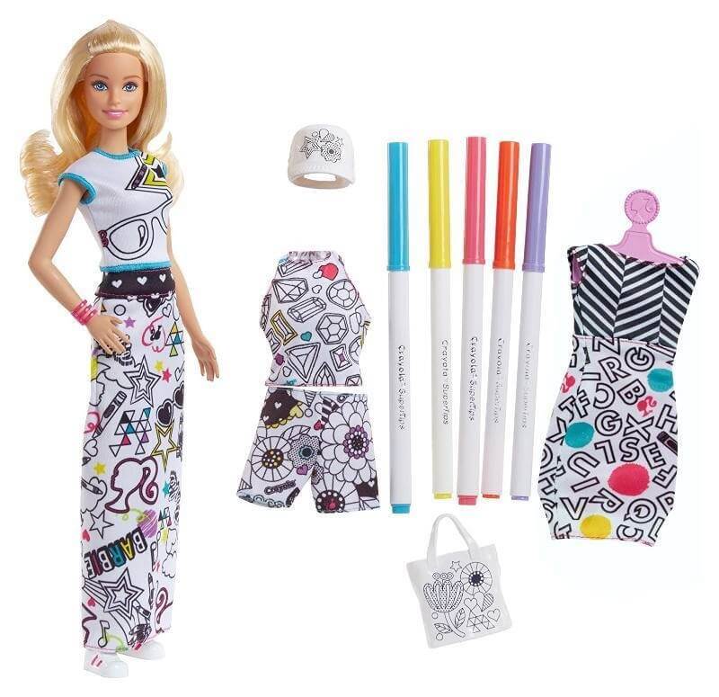 Barbie Crayola Color-In Fashions Doll FPH90