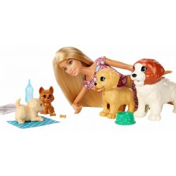 Barbie Doggy Daycare Docka och Husdjur FXH08