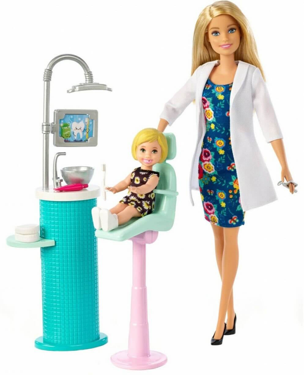 Barbie Tandläkare Docka &amp; Lekset FXP16