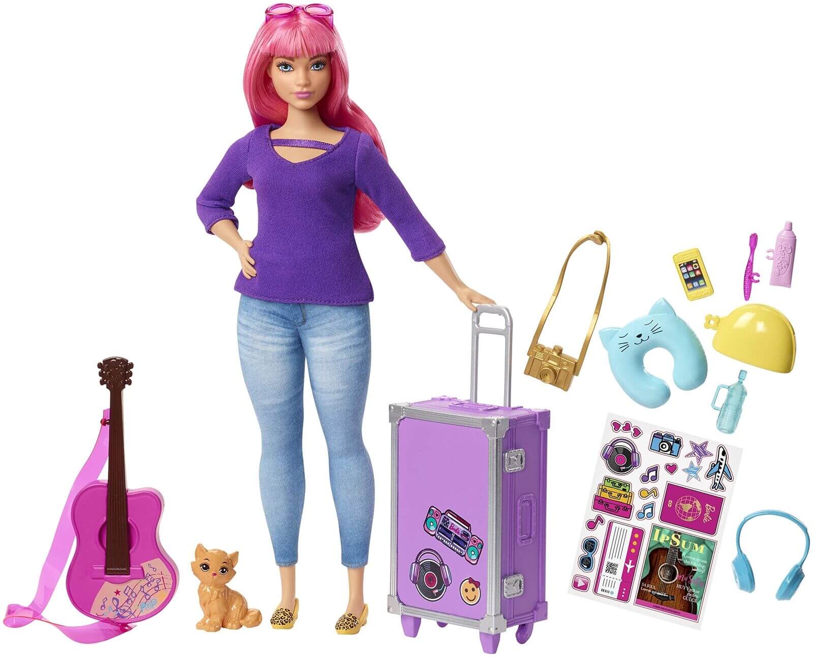 Läs mer om Barbie Daisy Travel Doll & Accessories FWV26