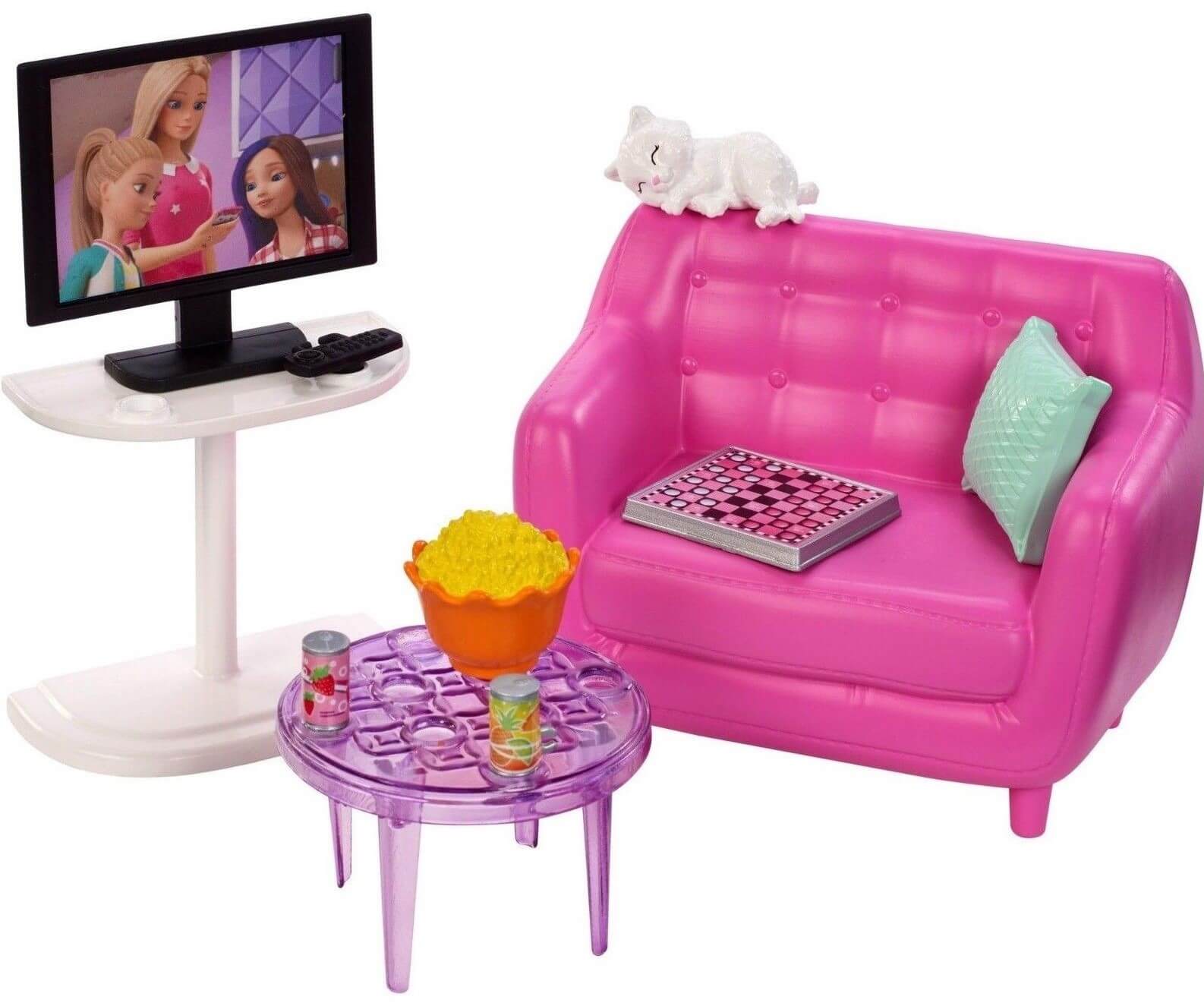 Barbie TV, Sofa &amp; Accessories FXG36