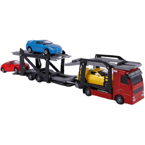 Kids Globe leksakslastbil med tre bilar