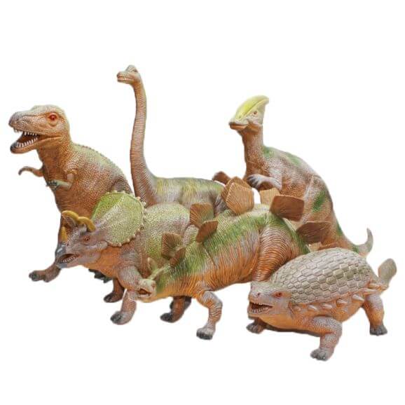 Dinosaurier 6 st. 30-40 cm