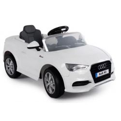 Elbil barn AUDI A3 2x12V 3 hastigheter Vit