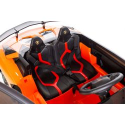 Elbil leksak för barn rideon Lamborghini Aventador SV orange 2x12V