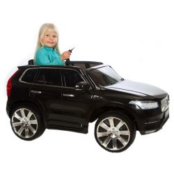 Elbil för barn Volvo XC90 leksaksbil 2x12V Svart