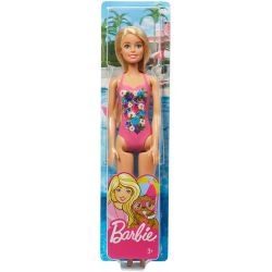 Barbie Beach Doll Rosa Baddräkt DWK00