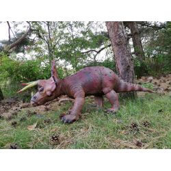 Dinosaurie Triceratops Naturgummi - 92 cm