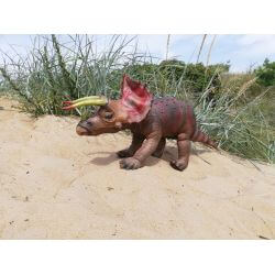 Dinosaurie Triceratops Naturgummi - 92 cm